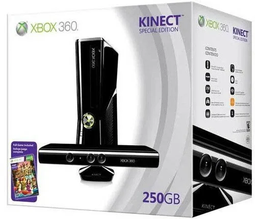 Prodám Xbox 360 S (Slim) s Kinectem, stažené hry